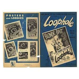  Loophole Original Movie Poster, 12 x 17 (1954)