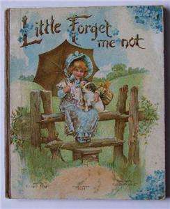 Little Forget Me Not, Nister, 1890s Chromolithographs, Rare  