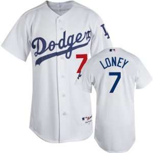 com James Loney White Majestic MLB Home Authentic Los Angeles Dodgers 