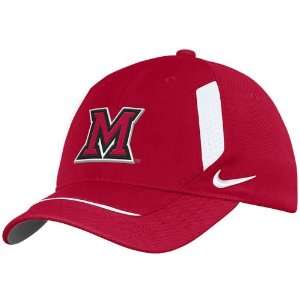  Nike Miami University Redhawks Red Adjustable Hat Sports 