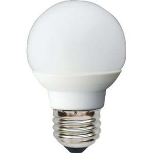   62992 1.8 Watt LED Medium Base 75 Lumen Globe G16.5 Light Bulb, White