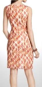 New ANN TAYLOR Womens Sunburst Silk Sheath Dress ~Size 0P Petites XS 