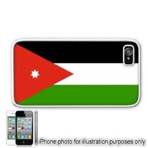  Jordan Jordanian Flag Apple Iphone 4 4s Case Cover White 