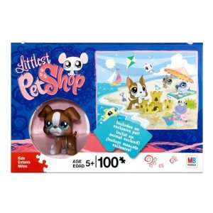  Littlest Pet Shop 100 Piece Puzzle with Boxer Dog Figure 