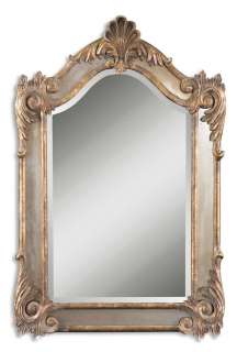LARGE FRENCH ORNATE WALL MIRROR