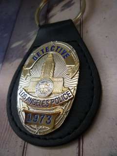 LAPD Los Angeles Badge Key Holder FOB Ring Metal New  