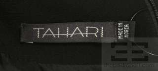 Tahari Black Long Sleeve Keyhole Detail Dress Size 12  