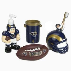  NFL St. Louis Rams Football 5 Piece Bathroom Set