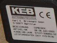 KEB Antriebstechnik Combibox Gear Motor 24V  K15/B13W  
