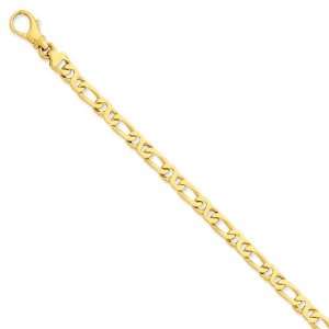  14k 4.8mm Polished Fancy Link Bracelet Length 8 Jewelry