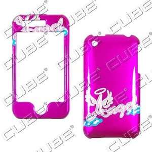  Apple iPhone 3G/3GS   Glitter Angel on Hot Pink   Hard 
