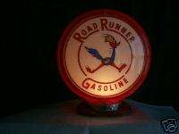 gas pump globe Road Runner reproduction 2GLASS LENSES  