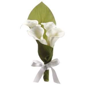 Faux 10 Calla Lily Flower Girl Cone Cream (Pack of 12 