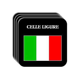  Italy   CELLE LIGURE Set of 4 Mini Mousepad Coasters 