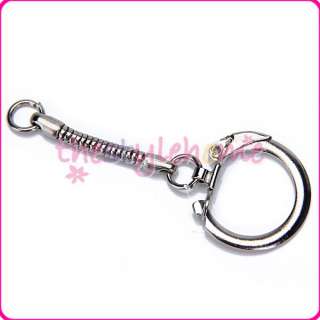 10pcs Key Chain SNAKE Chain Key Rings w/ Snap End + Jump Ring Brand 