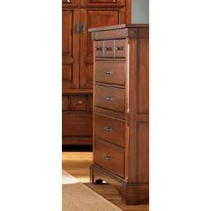  Kalispell Five Drawer Chest in Rustic Mahogany Furniture 