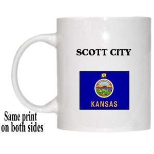    US State Flag   SCOTT CITY, Kansas (KS) Mug 