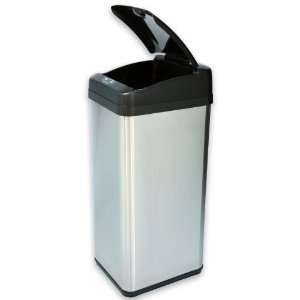    Extra Wide Touchless Stainless Trash Can 13 Gallon