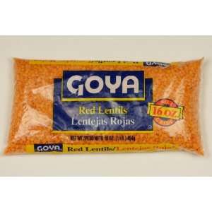 Goya Red Lentils 16 oz   Lentejas Rojas  Grocery & Gourmet 