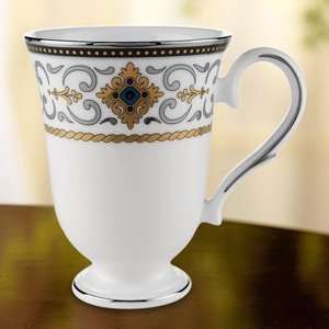  Vintage Jewel Accent Mug Footed by Lenox China Kitchen 
