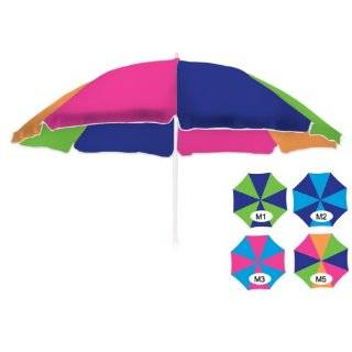 Rio Beach Deluxe Sunshade Umbrella (6 Feet, Alternating Color Panels)