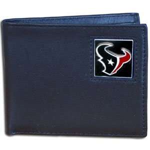 Houston Texans Executive Leather Bifold Wallet in a Tin   NFL Football 