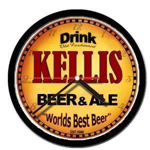  KELLIS beer and ale cerveza wall clock 