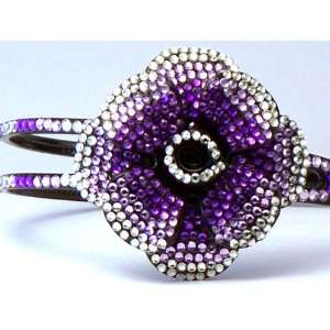  Bling Bling Flower Headband with Purple   Lavender 