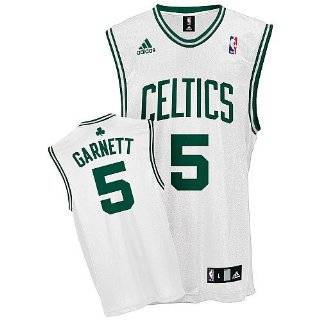 Kevin Garnett Jersey adidas White Replica #5 Boston Celtics Jersey 