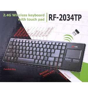   4G RF Wireless Multimedia Keyboard with Touchpad Mouse Electronics