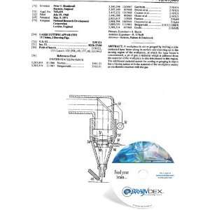  NEW Patent CD for LASER CUTTING APPARATUS 