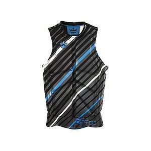 Liquid Force Cardigan Comp Vest (Black/Blue) XLarge   Wake 