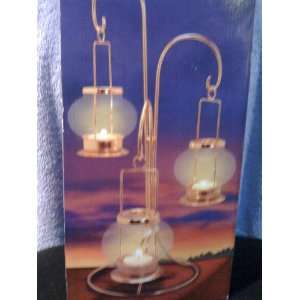  Triple Copper Lantern Candle Holder
