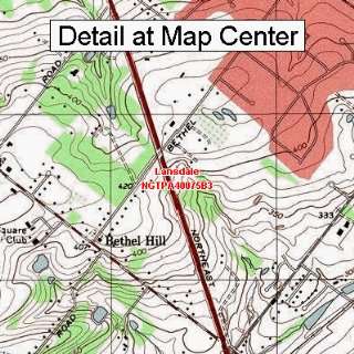  USGS Topographic Quadrangle Map   Lansdale, Pennsylvania 