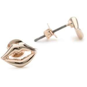    Jules Smith Kiss Kiss Rose Gold Kiss Stud Earrings Jewelry