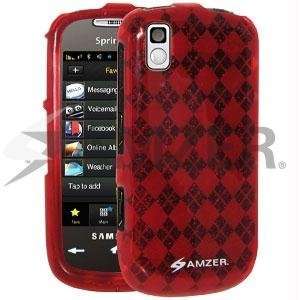  Amzer Luxe Argyle Skin Case   Red Cell Phones 