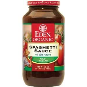  Organic Spaghetti Sauce Unsalted  25 oz. Health 