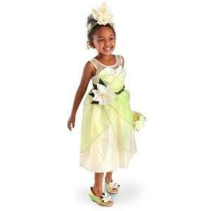  Disney Princess Tiana and the Frog Glitter Flower Costume 