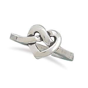  Knotted Heart Ring Size 7 Jewelry