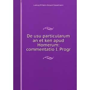  De usu particularum an et ken apud Homerum commentatio I 