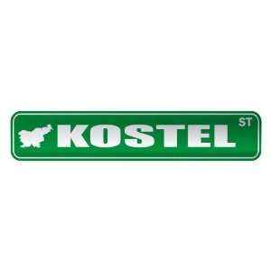   KOSTEL ST  STREET SIGN CITY SLOVENIA