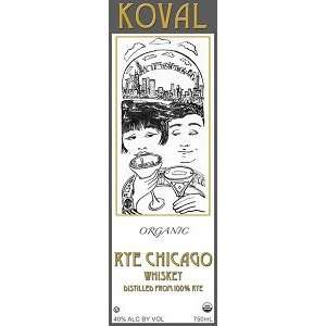  Koval Organic Rye Chicago 750ML Grocery & Gourmet Food