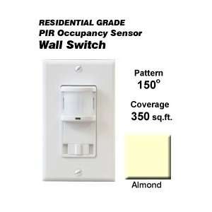   Pole Wall Switch PIR Occupancy Sensor   Almond