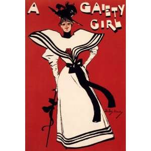  A GAIETY SHOW GIRL 24 X 36 VINTAGE POSTER REPRO