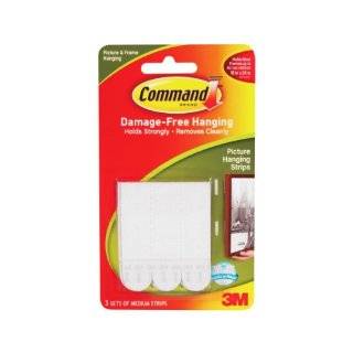Command 17042 Sawtooth Picture Hanging Hooks with Adhesives Strips, 3 