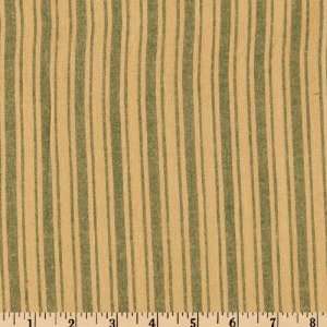 44 Wide Peppermint & Holly Yarn Dyed Brushed Cotton Flannel Stripe 