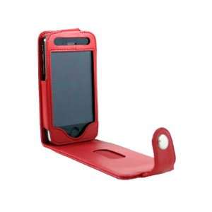  HHI iPhone 3G and iPhone 3G S Flipper Leather Case   Red 