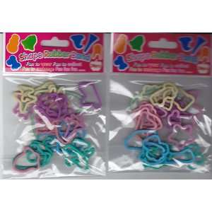    48 Glow In The Dark Silicone Bandz Various Shapes Toys & Games