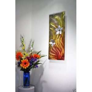 Modern Painting on Metal, Wall Decor, Floral Art, Design 