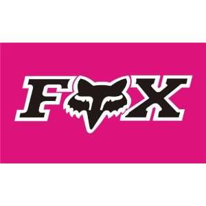  NEOPlex 3 x 5 Flag   Fox Black w/ Pink Background 